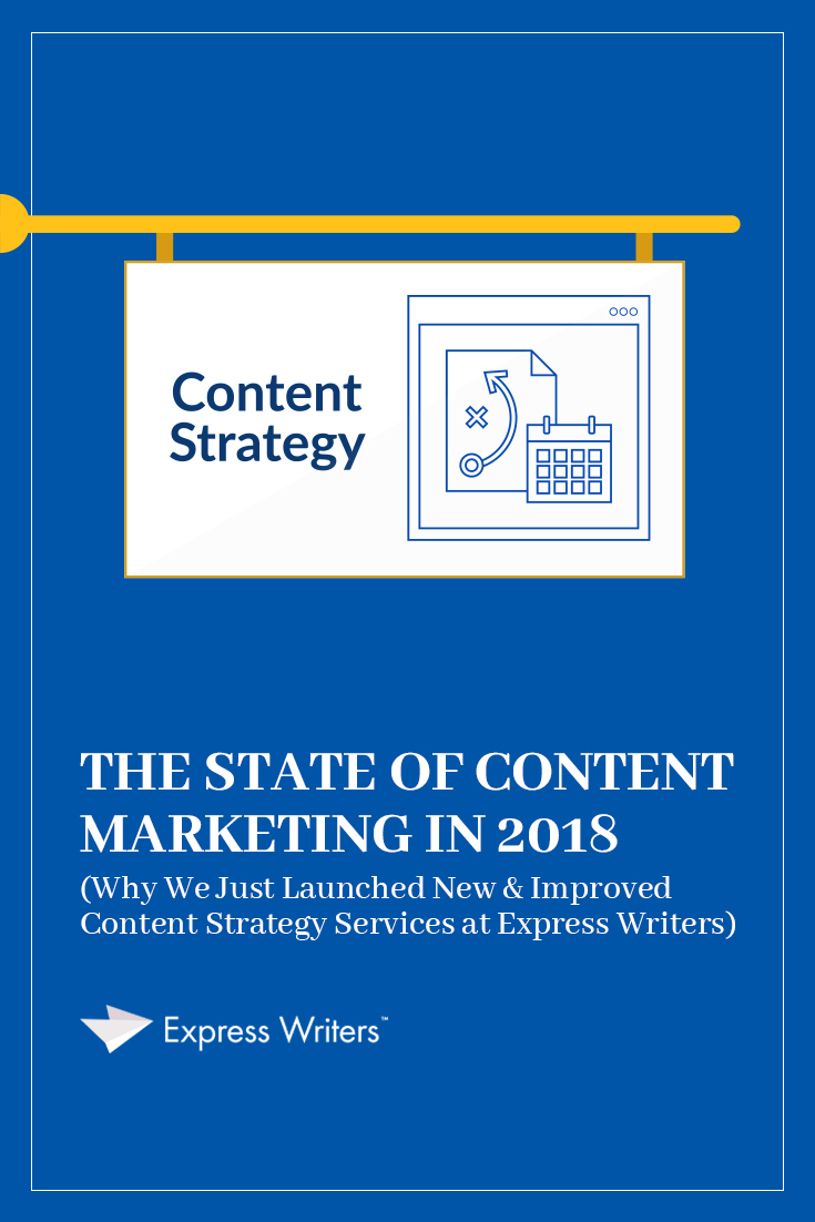 the state of content marketing and why we launched new content strategy services