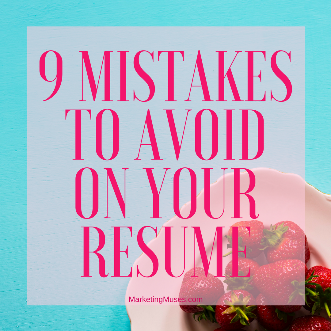 9 Mistakes To Avoid On Your Resume [Infographic]