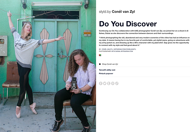 GAP's Styld.by influencer marketing campaign