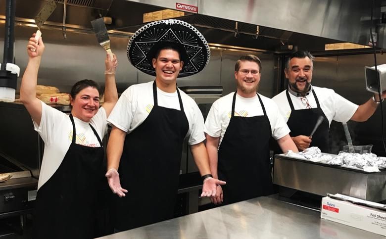 taco breakfast served by our culinary team