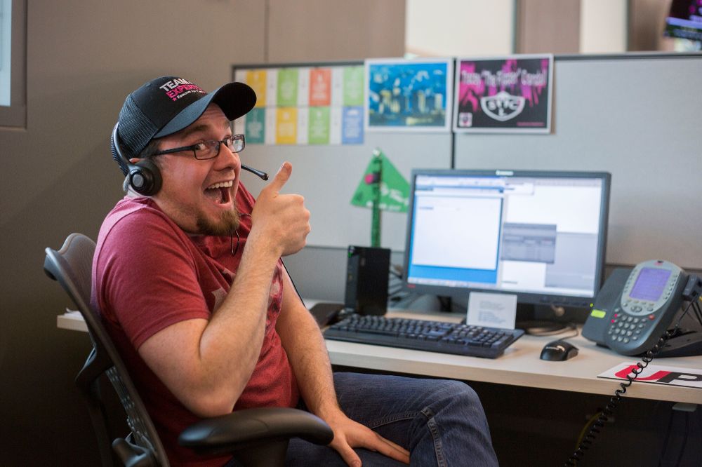 thumbs up from our customer care expert