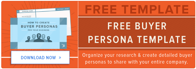 free buyer persona creation template