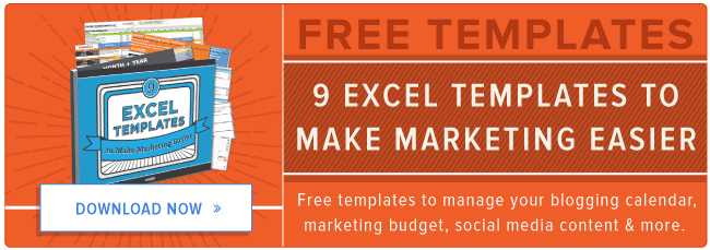 free excel templates for marketing