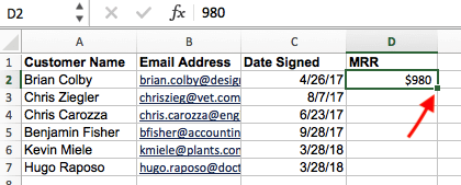 Entering the first new value from Excel's VLOOKUP formula builder